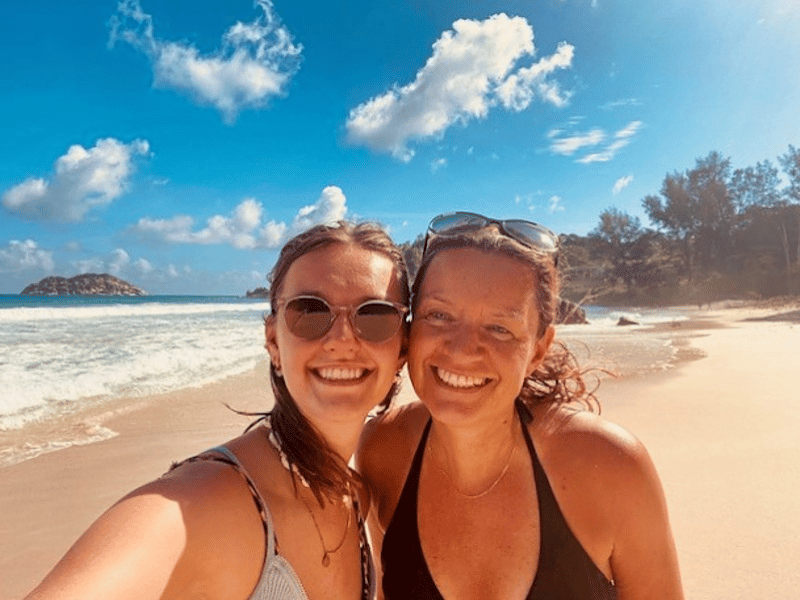 Praslin Strand Seychellen