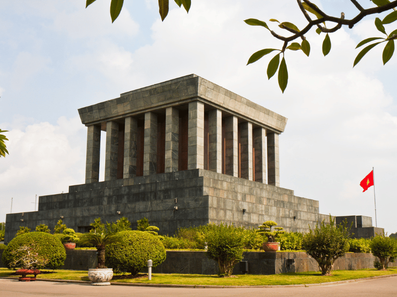 Ho Chi Minh Mausoleum in Hanoi, Vietnam