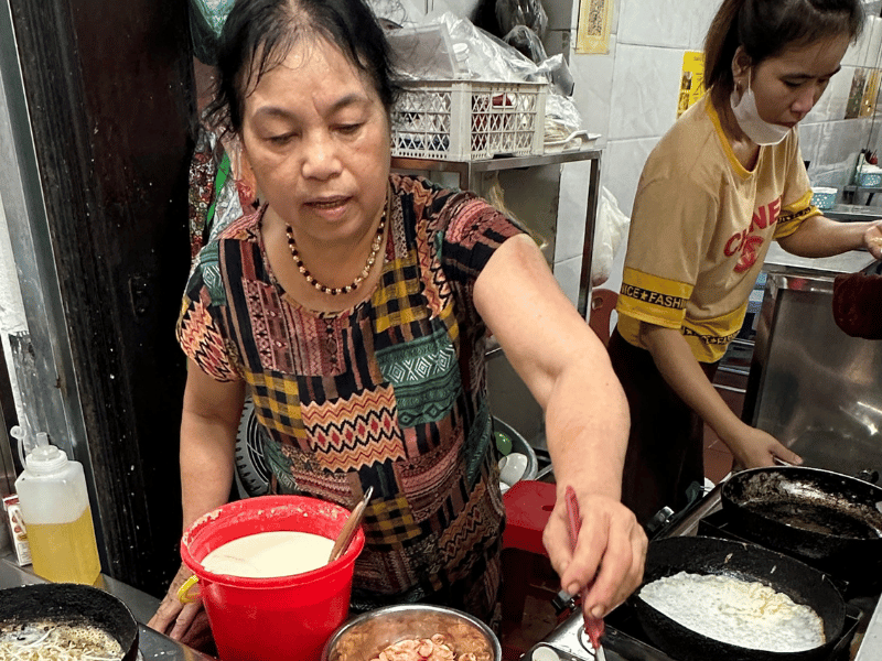 Pancake Stand in Hanoi, Vietnam