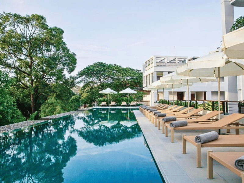 Pool im Hotel in Siem Reap Kambodscha