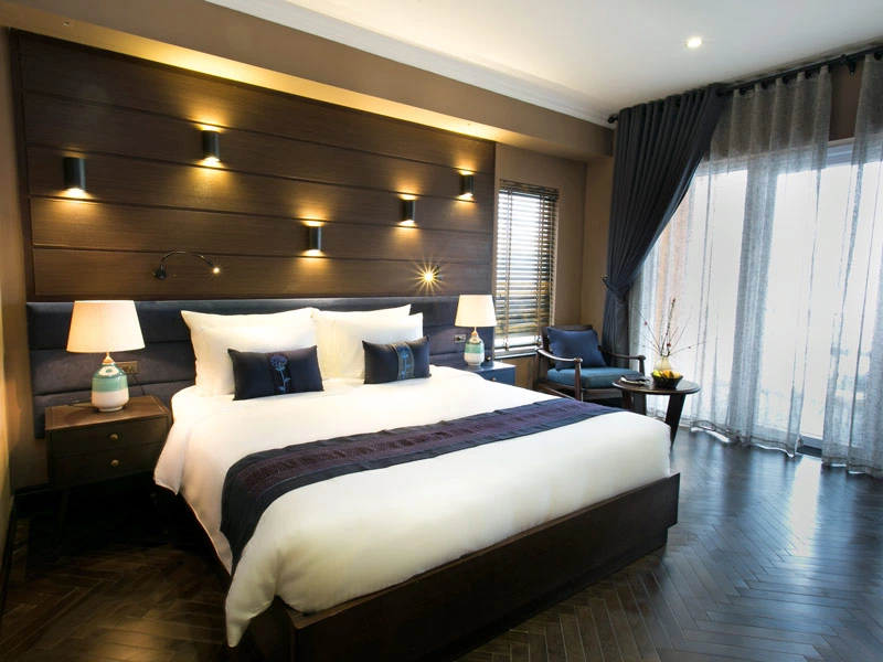 Zimmer im komfortablen Hotel in Sapa in Vietnam