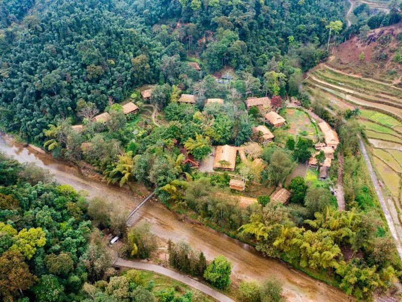 Dorf Pan Hou im Norden Vietnams