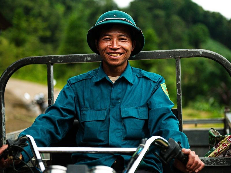 Einheimischer in Hoang Su Phi Pan Hou Vitenam