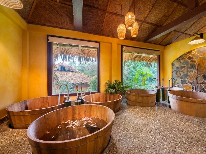 Spa in der Ökolodge in Pan Hou Vietnam