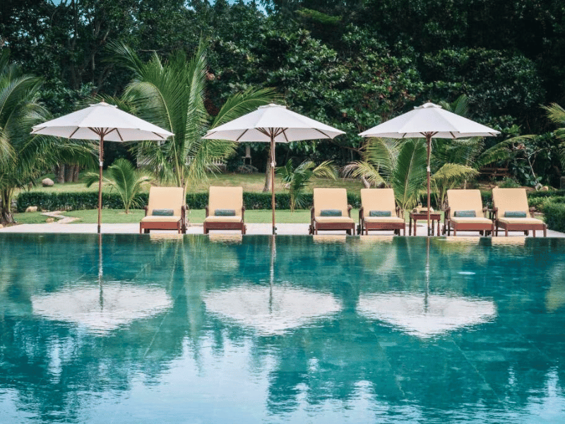 Pool im Hotel auf Con Dao in Vietnam