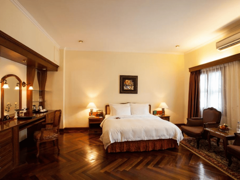 Zimmer im sehr komfortablen Hotel in Ho-Chi-Minh-City in Vietnam