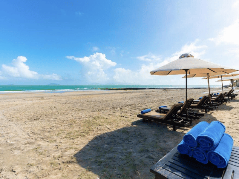 Strand am Hotel in Hoi An Vietnam