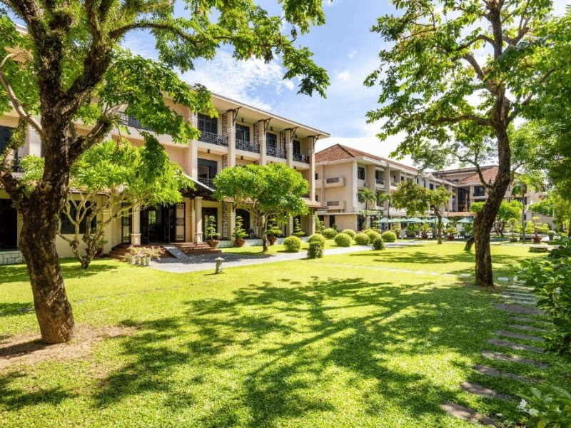 Hotel mit gepflegtem Garten in Hoi An Vietnam