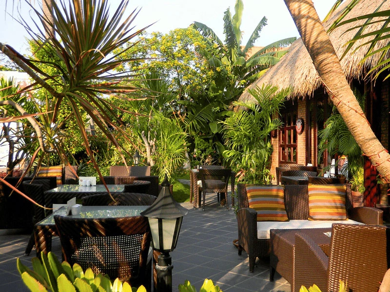 Restaurant im komfortablen Resort in Mui Ne Vietnam