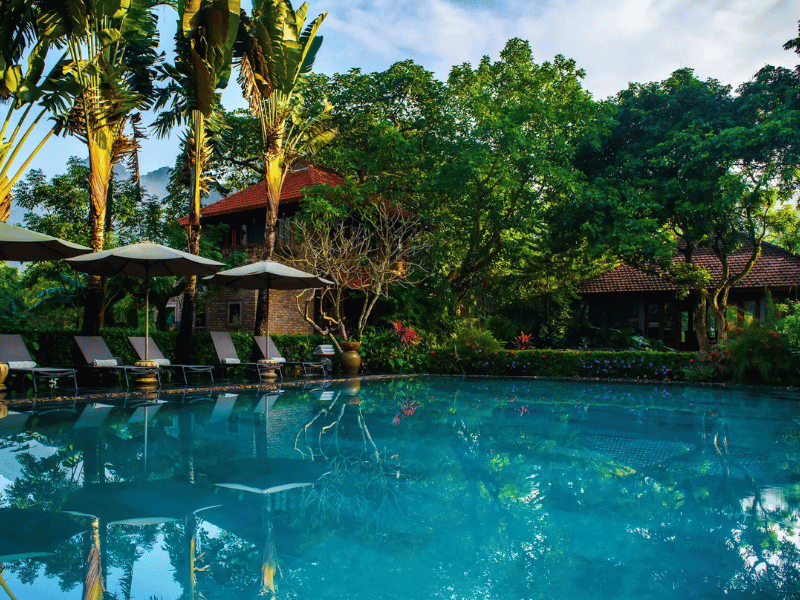 Pool im Resort in Ninh Binh Vietnam