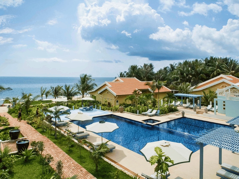 Hotelpool auf Phu Quoc in Vietnam