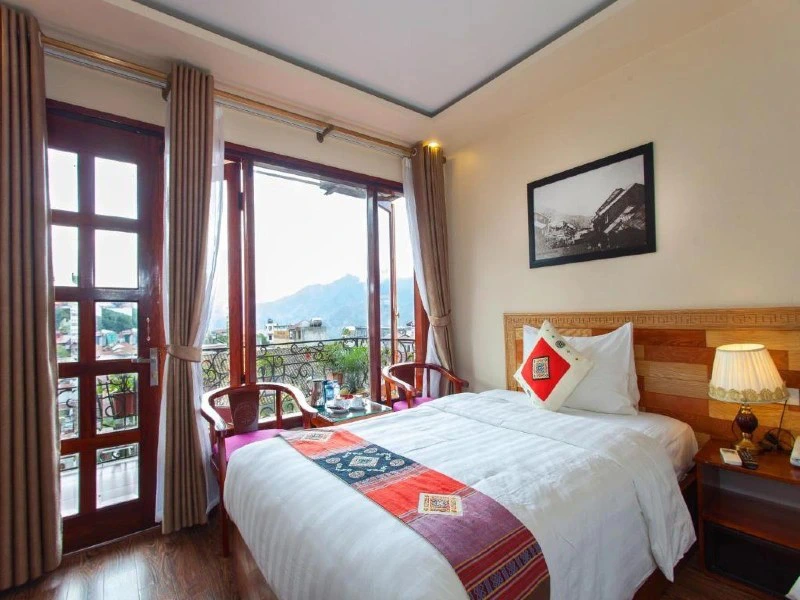 Hotelzimmer in Sapa im Norden von Vietnam