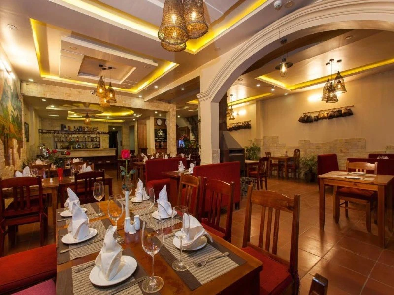 Restaurant im Hotel in Sapa im Norden von Vietnam