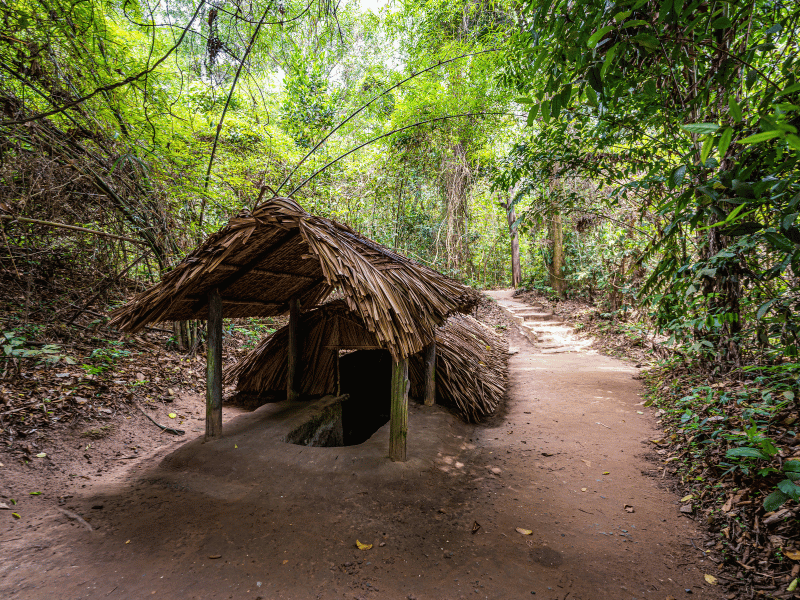 Eingang zu den Cu Chi Tunneln in Vietnam