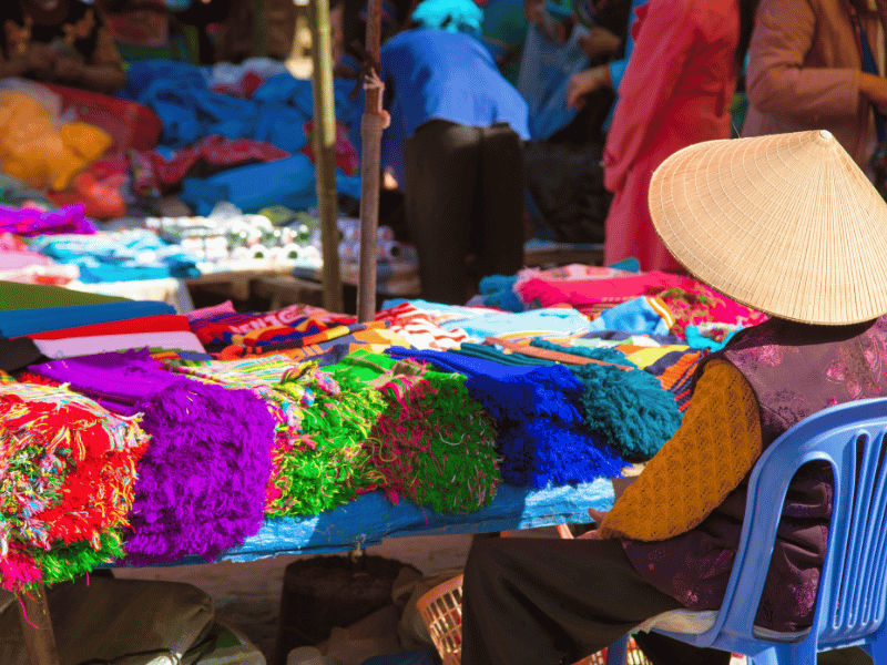 Markt in Sapa, Vietnam