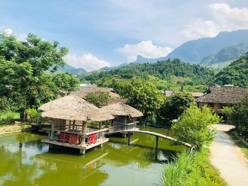 Homestay im Grünen bei Ha Giang in Vietnam