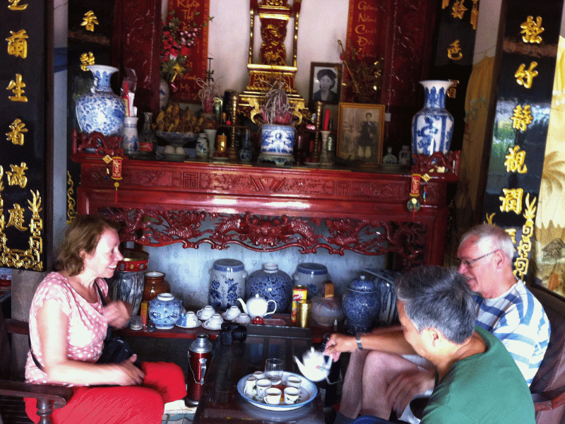 Besuch bei Einheimischen in Vietnam