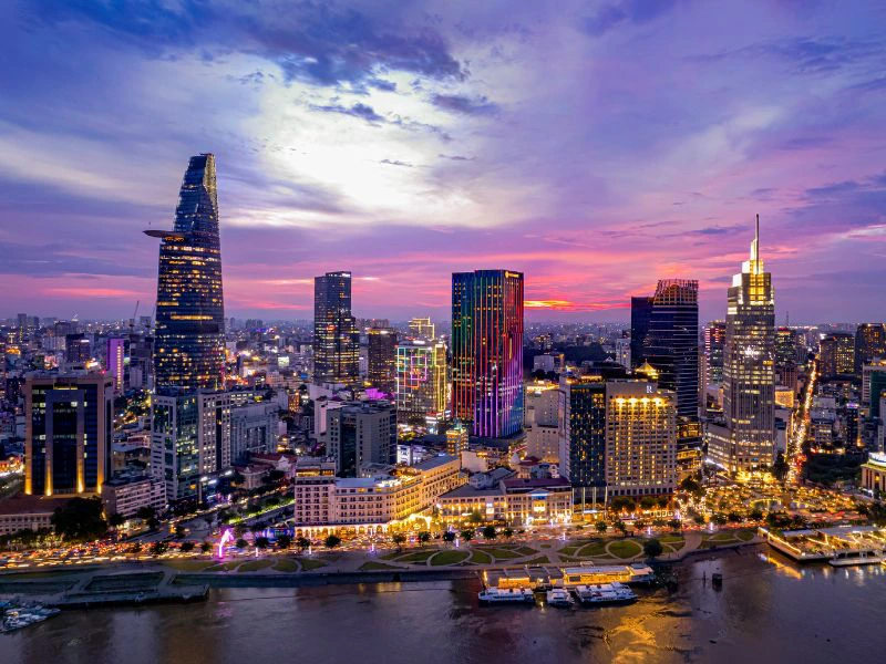 Skyline Ho Chi Minh City Vietnam