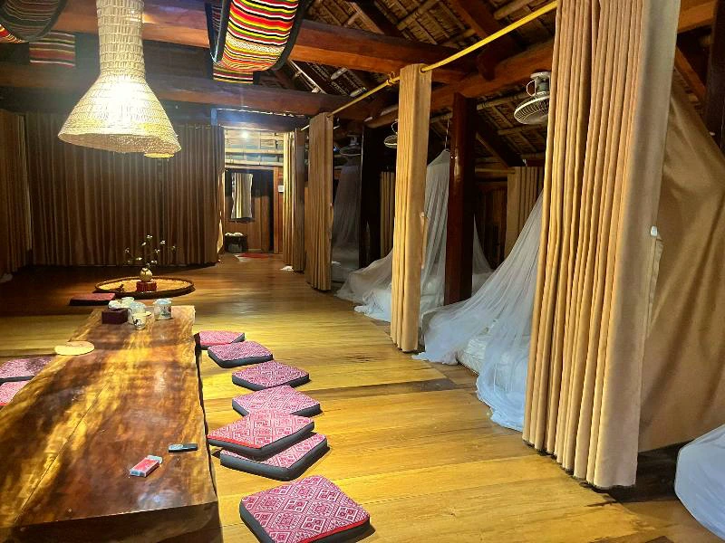 Schlafsaal im Homestay in Pu Luong, Vietnam