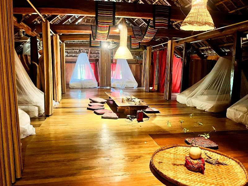 Schlafsaal im Homestay in Pu Luong, Vietnam