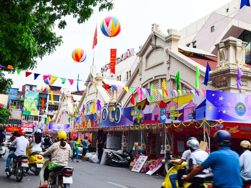 Der Dong Xuan Markt in Hanoi