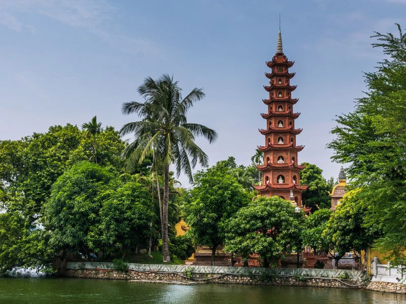 Die Tran Quoc Pagode in Hanoi