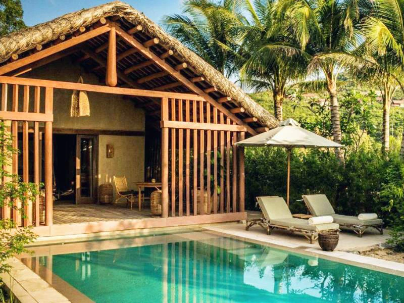Pool im stilvollen Hotel in Quy Nhon, Vietnam