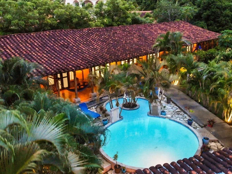 Blick auf Unterkunft in Pedasi, Panama