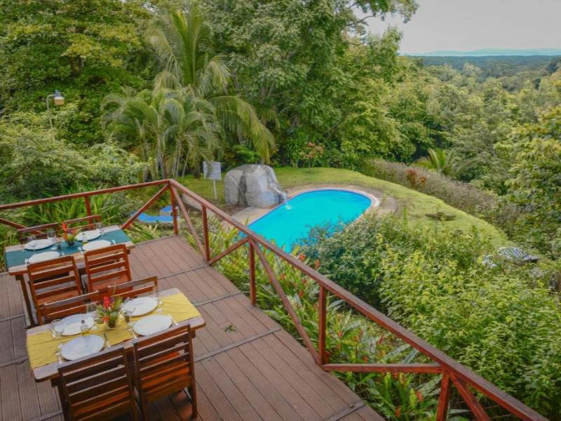 Terrasse und Pool beim Carara Nationalpark, Costa Rica