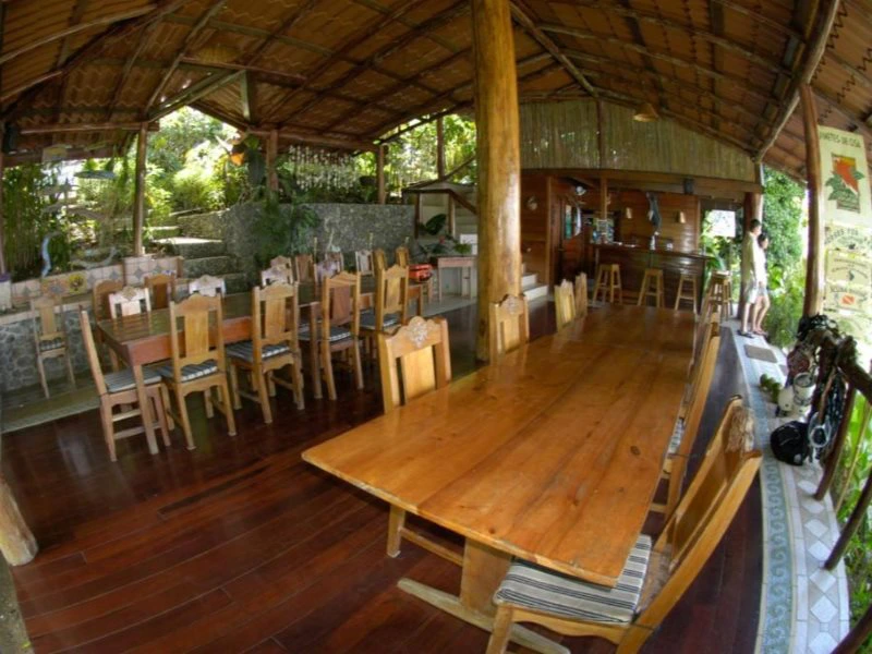 Restaurant der Unterkunft an der Drake Bay, Costa Rica