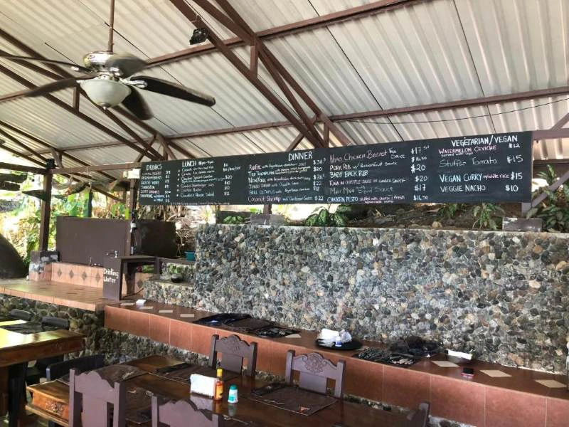 Bar der Unterkunft an der Drake Bay, Costa Rica