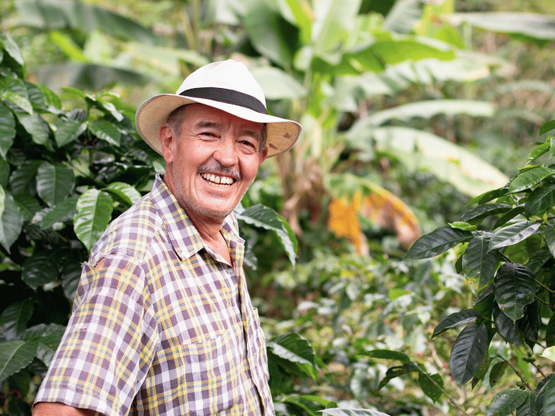 Kaffeebauer in Costa Rica