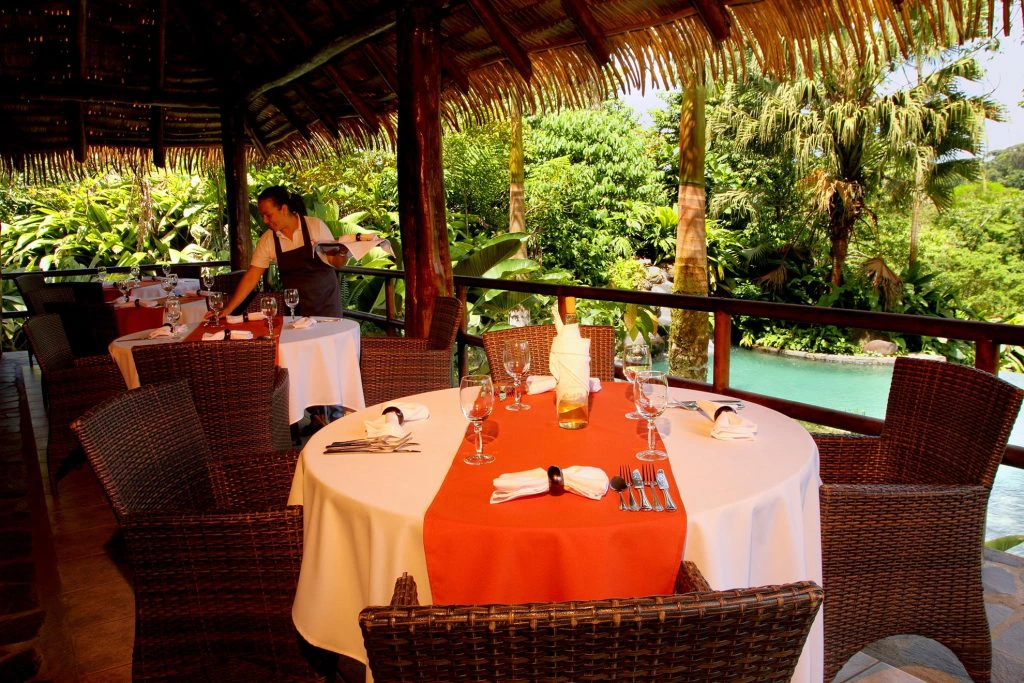 Restaurant der Lodge bei Sarapiqui in Costa Rica