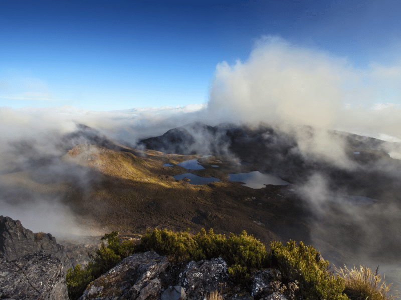 Aussicht vom Gipfel des Chirripo, Costa Rica