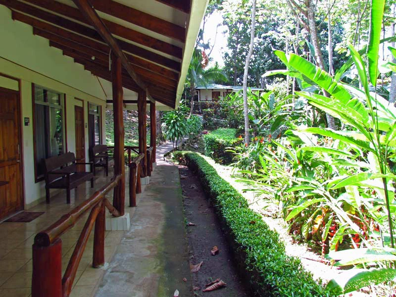 Terrasse in der Unterkunft beim Carara Nationalpark, Costa Ricain der Unterkunft beim Carara Nationalpark, Costa Rica