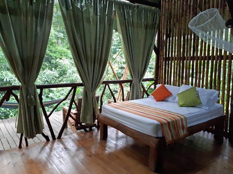 originelle Zimmer im Bungalow beim Nationalpark Corcovado