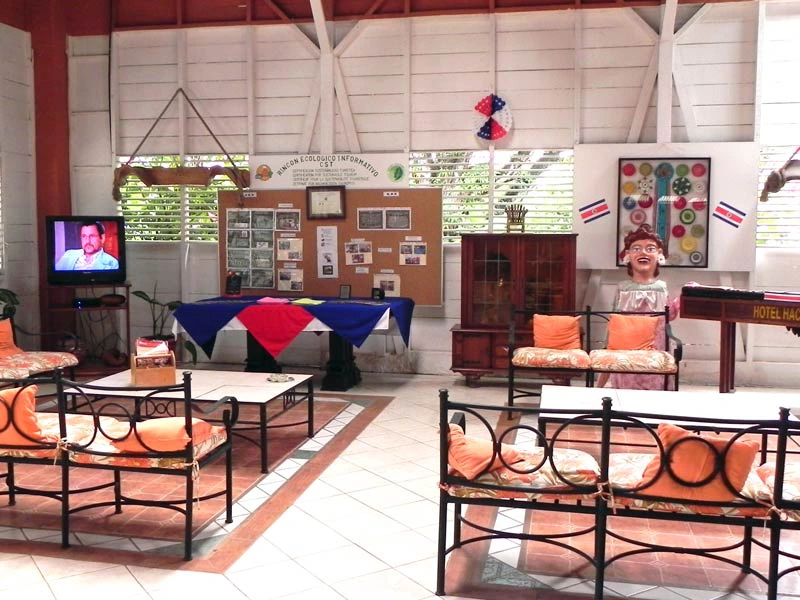 Lobby der Unterkunft am Rincon Nationalpark in Costa Rica