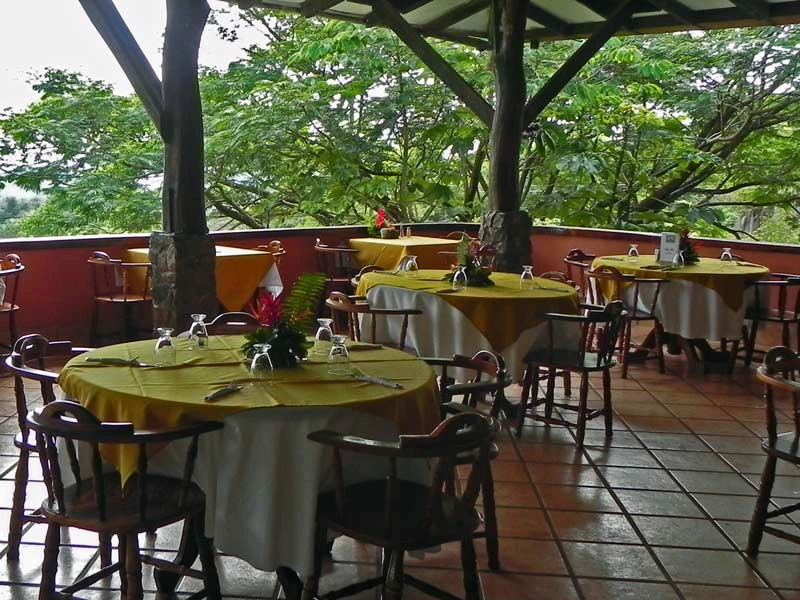 Restaurant der Unterkunft am Rincon Nationalpark in Costa Rica