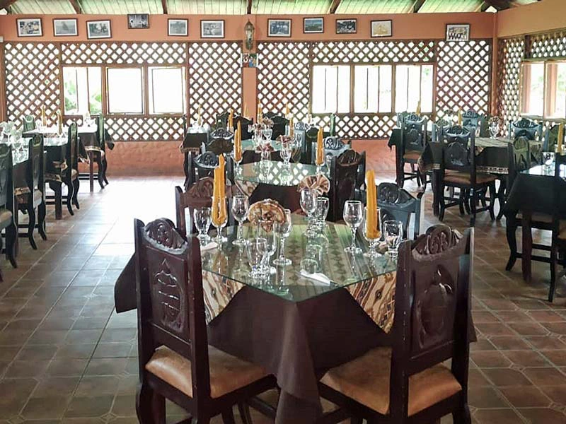 Restaurant im Budget-Hotel in Tortuguero, Costa Rica