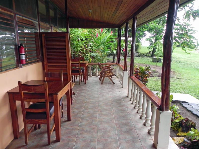 Restaurant der Komfortunterkunft an der Drake Bay, Costa Rica