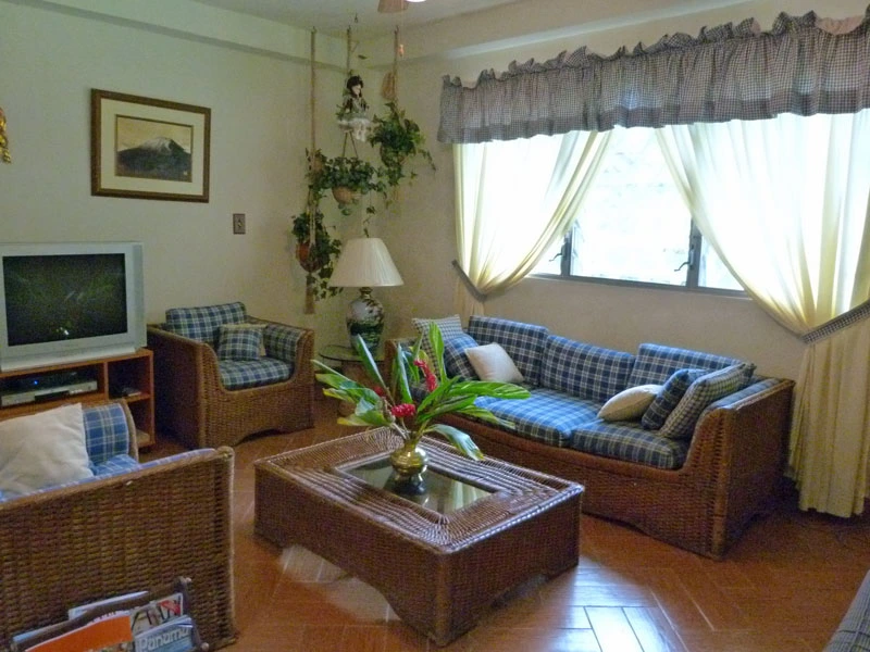 Wohnzimmer des B&B in El Valle de Anton, Panama