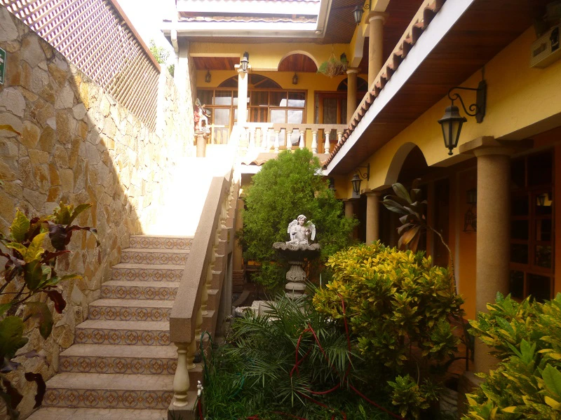 Innenhof vom Hotel in Somoto