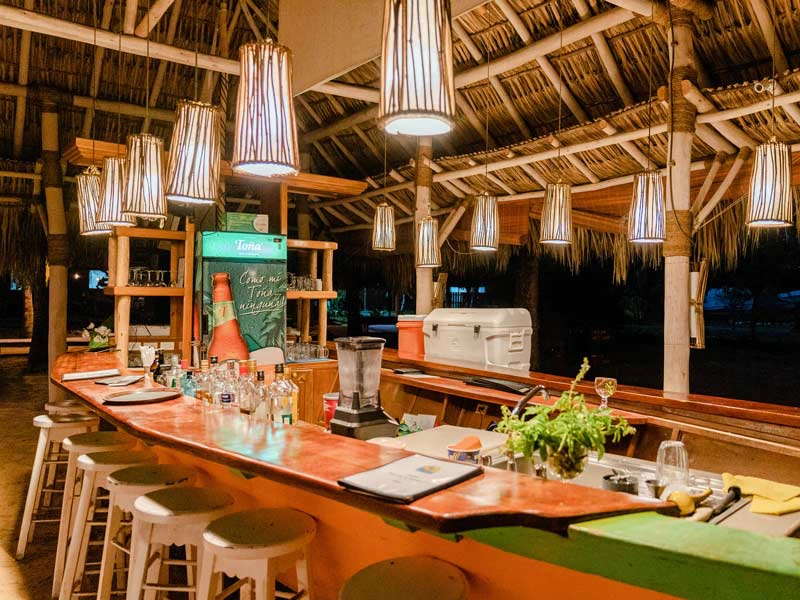 Beachbar auf Big Corn, Nicaragua