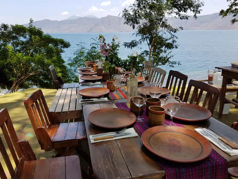 Hotelrestaurant an der Laguna de Apoyo, Nicaragua