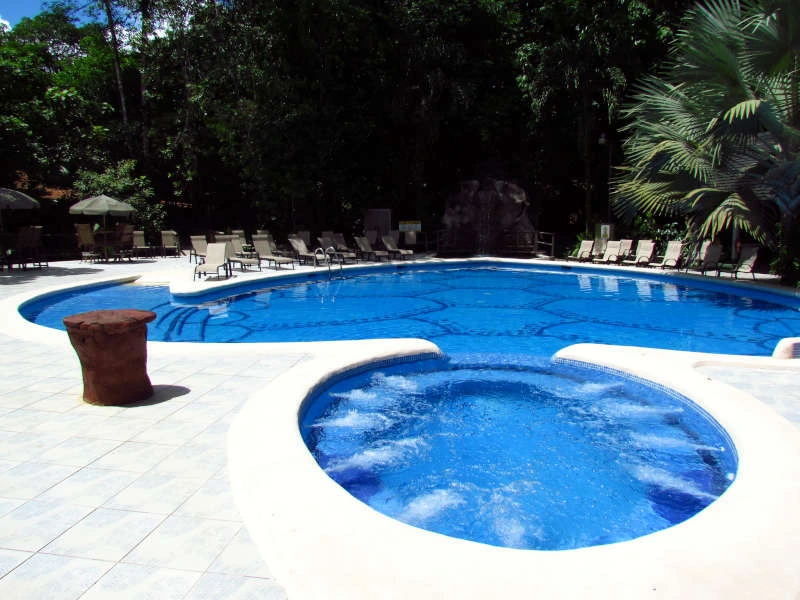 Pool des Hotels in Tortuguero, Costa Rica