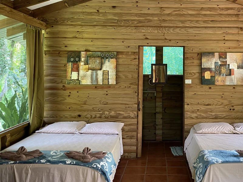 Zimmer der Lodge bei Pacuare in Costa Rica