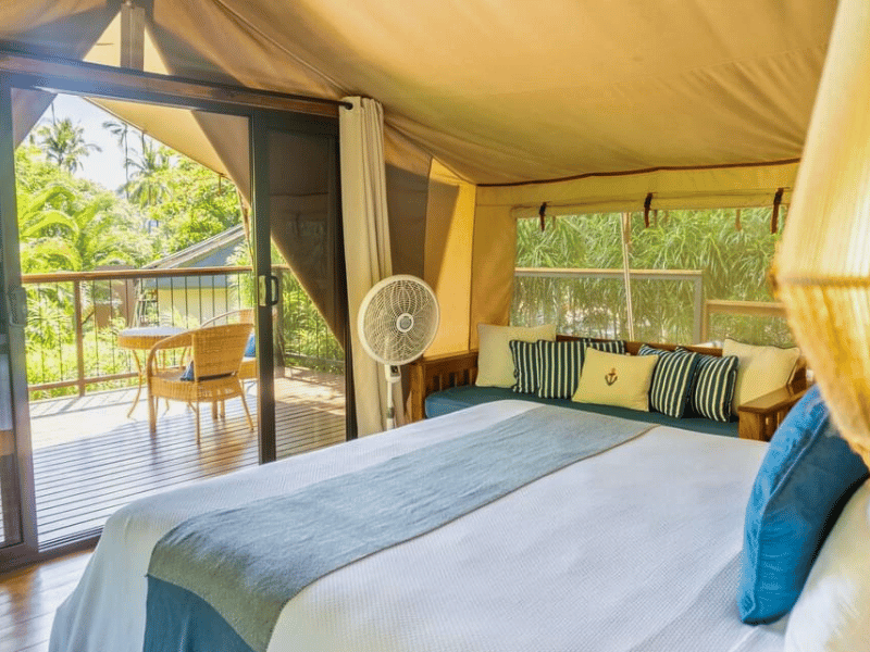 Glamping-Zelt auf der Isla Jesusita