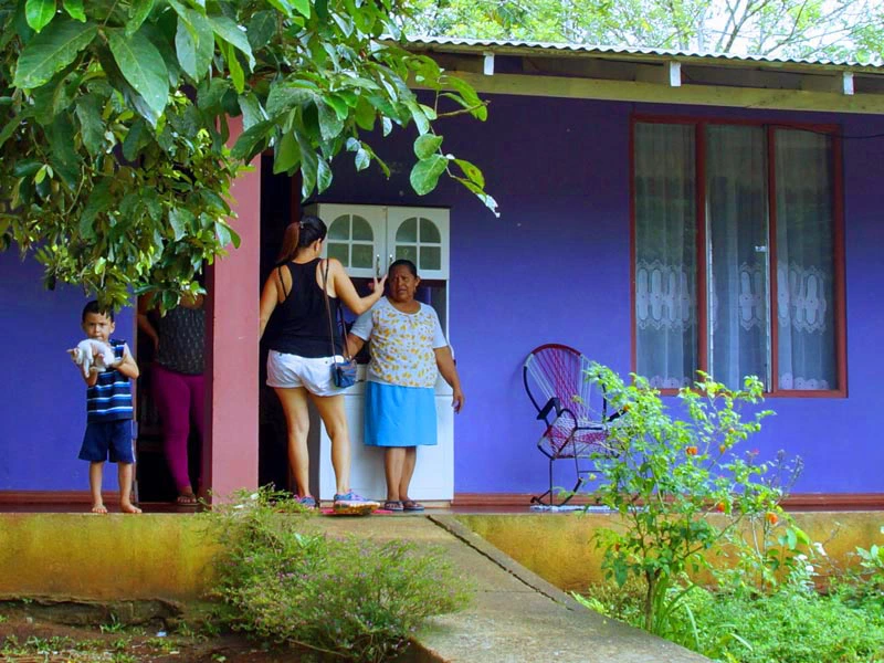 Gastgeberhaus von außen in Juanilama, Costa Rica
