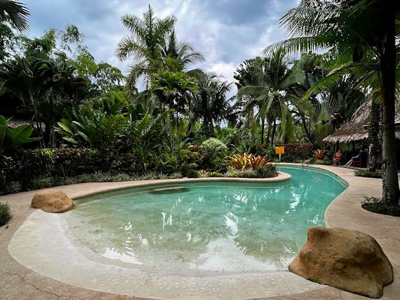 Hotelpool in Puerto Viejo, Costa Rica