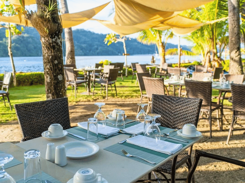 Restaurant der Glamping-Unterkunft auf der Isla Jesusita